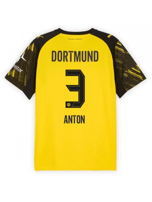 Borussia Dortmund Waldemar Anton #3 Replika Hemmakläder 2025-26 Kortärmad Borussia Dortmund Waldemar Anton #3 Replika Hemmakläder 2025-26 Kortärmad